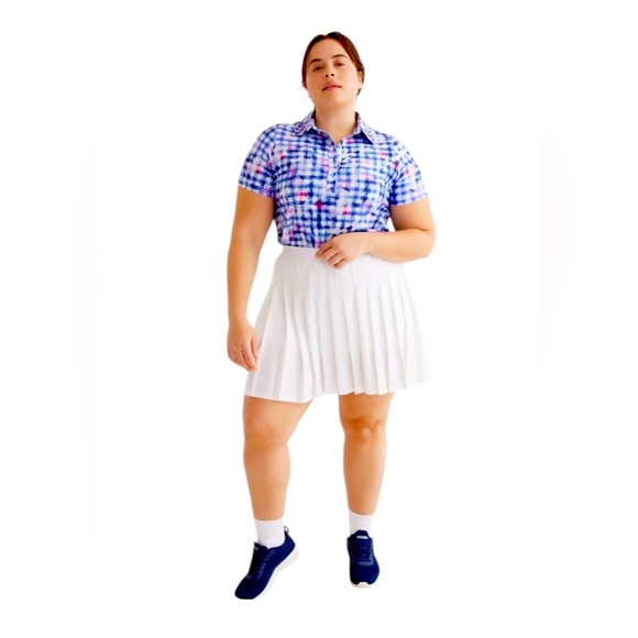 NWOT, Penningtons, Plus Size Stretch Pleated Skorts, 2X, White πββοΈββ‘οΈ - Picture 2 of 9